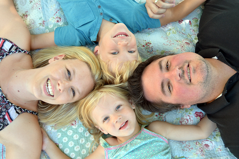 Occupational Therapist Jesse Kumm with her family